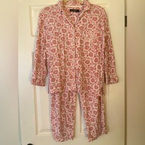 Ralph Lauren Pink Paisley Pajama Set